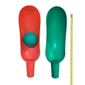 Vintage Toy Cosom Scoop Ball Set Out Door Toss & Catch Game